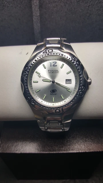 Reloj fossil 100 meters blue deals