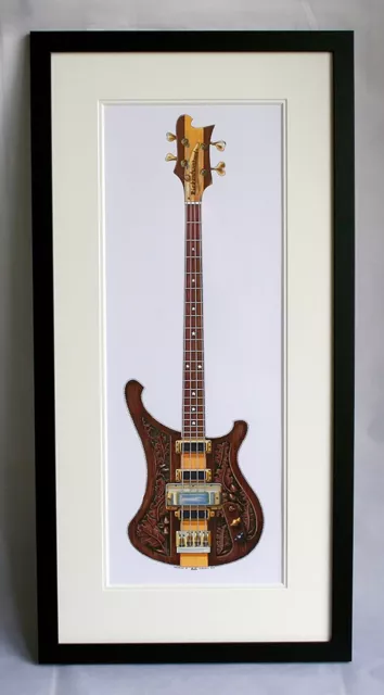 Original framed illustration - Lemmy Rickenbastard by George Morgan