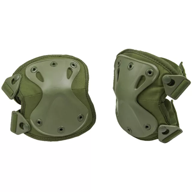 Mil-Tec Protect Knee Pads Security Tactical Airsoft Adaptive Protectors Olive