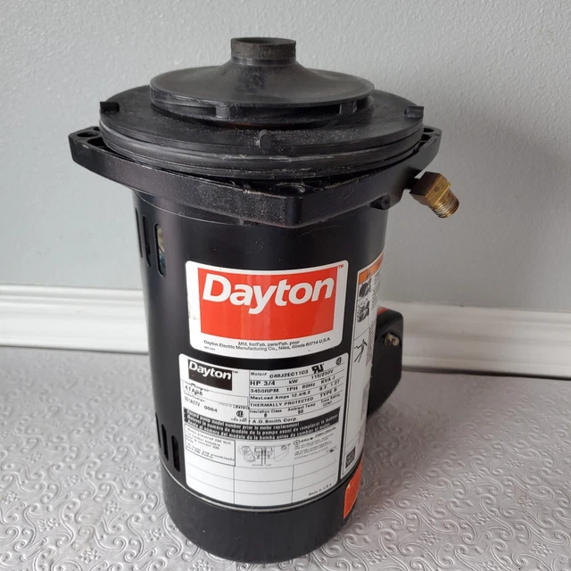 Dayton 4TA98 Shallow Well Jet Pump 3/4 HP 3450 RPMx Thermally Protected Type B