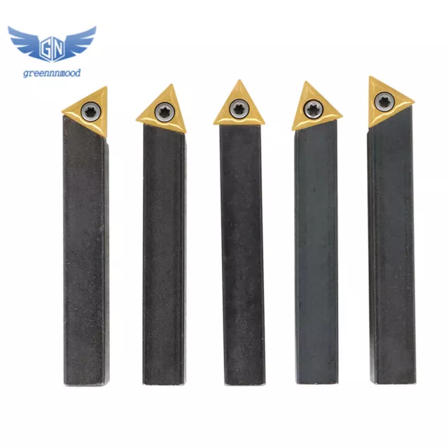 5Pcs 1/2" Carbide Indexable Turning Tool Lathe Tool Bit With Carbide Inserts 3