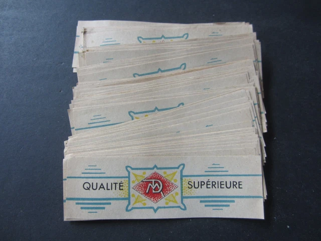 Wholesale Lot of 100 Old Vintage - QUALITE SUPERIEURE - Liquor NECK LABELS