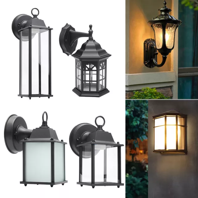 Outdoor Patio Wall Lantern LED Light Balcony Porch Villa Home Sconce Garden Lamp