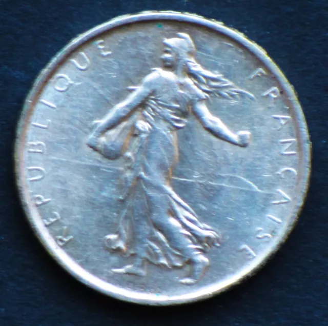 pièce 5 francs semeuse argent 1966 fdc
