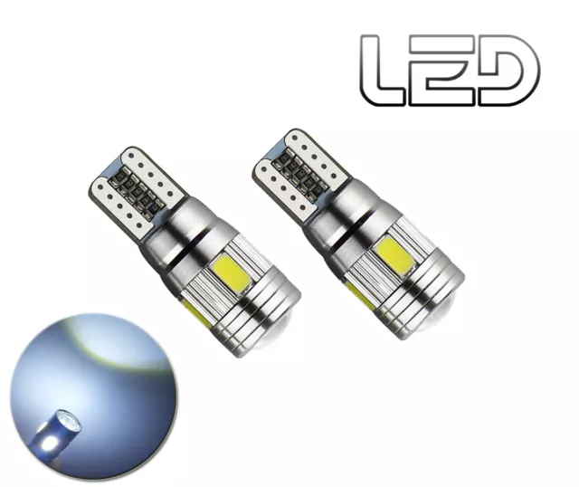 T10 W5W LED orange Canbus - anti erreur ODB - plates