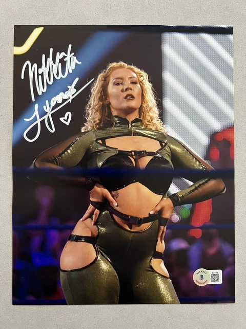 Nikkita Lyons autographed signed 8x10 photo Beckett BAS COA WWE Sexy Hot NXT
