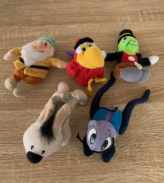 LOT OF 5 Disney McDonalds Happy Meal Plush Toys (2000) Iago Jiminy
