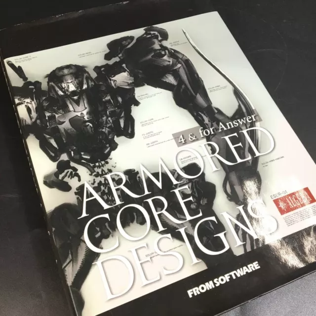 Armored Core Designs 4 & For Answer Software Japanese Algera Book 