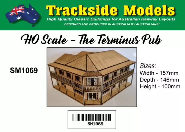 Trackside Models  - HO Scale - Laser Cut "The Terminus Pub" - SM1069