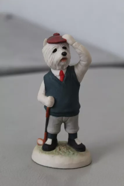 Robert Harrop Country Companions West Highland Terrier Golfer