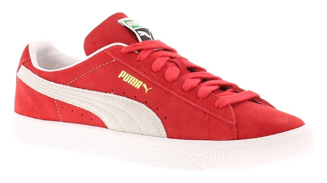 Puma basket store en daim bordeaux