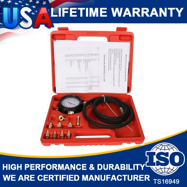 TRANSMISSION AT ENGINE Oil Pressure Tester Gauge Diagnostic Tool TU11A