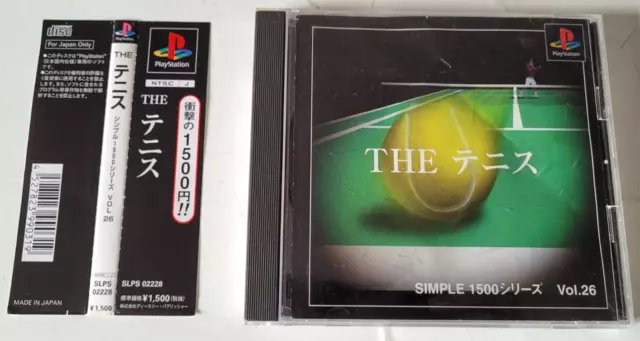 Simple 1500 Series Vol.26 The Tennis - PlayStation 1 PS1 - NTSC-J JAP - Complet