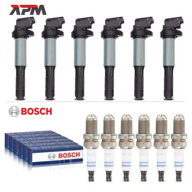 6x Bobine D'Allumage + 6x Original Bosch Bougies Pour BMW E46 E81 E82 E81 E88