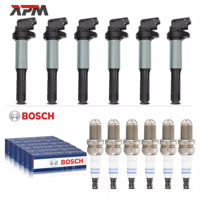 6x Encendido + 6x Original Bosch Bujías Para BMW E46 E81 E82 E81 E88 E91 Mini
