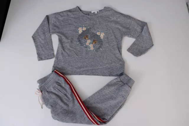 Chloe Girls 2 Piece Outfit Set Top & Joggings Bottoms Age 4 Years Vgc