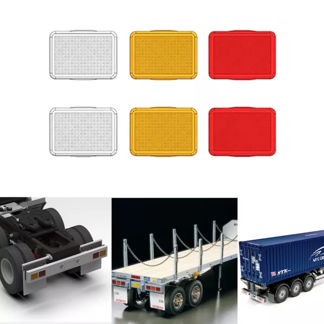 For TAMIYA 1/14 King Hauler Trailer Container RC Car Tail Light Shell Cover