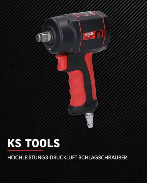 KS-Tools - 1/2" THE miniDEVIL Hochleistungs-Druckluft-Schlagschrauber, 1084Nm 2
