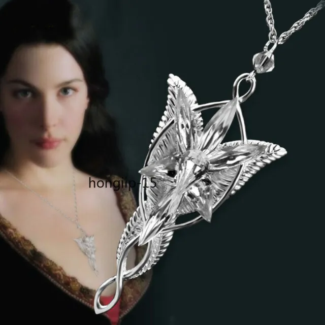 Pendant Necklace 925 Sterling Silver Jewelry Lord of The Rings Arwen Evenstar