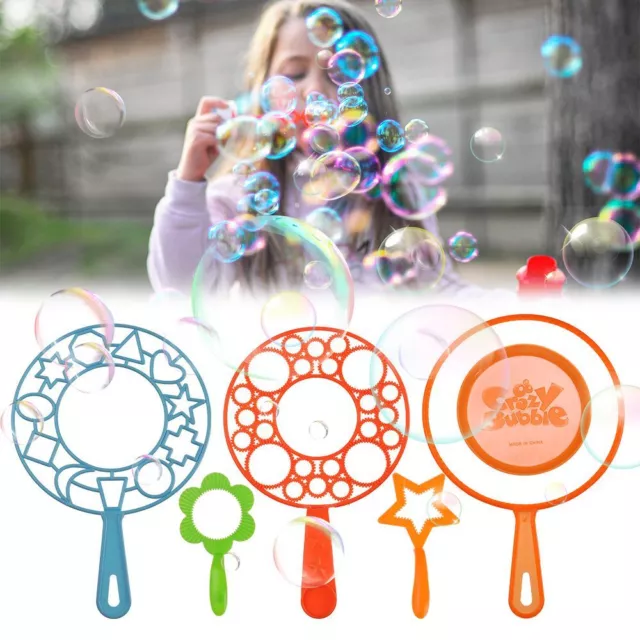 Outdoor Fun Bubble Machine Blowing Bubble Tool Soap Bubbles Maker Blower Set