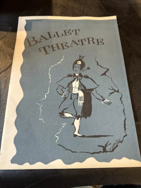 Antique Ballet Theatre Program RARE 1940 First Season