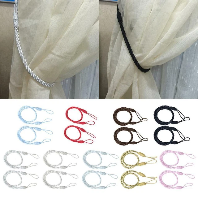 70 cm Longueur Rideau Embrasses Fenêtre Drapé Voile Gland Titulaire Salon