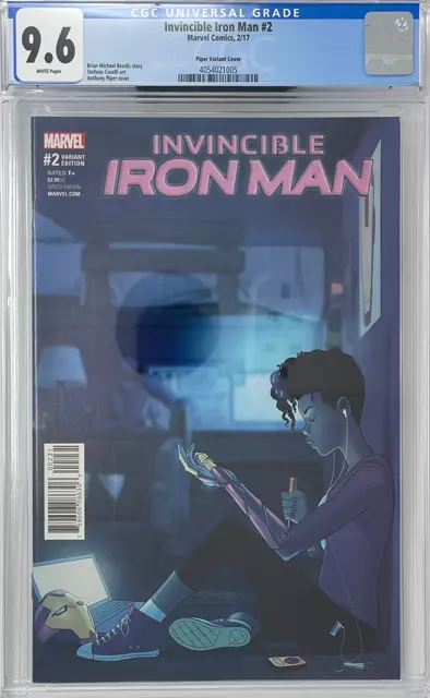 Invincible Iron Man 2 CGC 9.6 Piper Variant 1:25 Ironheart