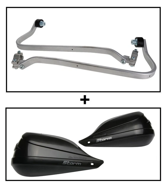 BARKBUSTERS STORM BLACK Handguards & Mount for Moto Guzzi V85TT 19