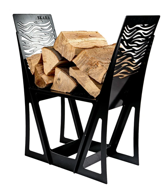 Scaffale Per Legna Da Ardere ZCZUOX - 114x80x25cm, Per Interni/Esterni, Portata 400kg - Foto 5