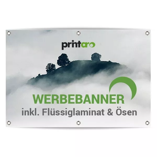 Werbeplane Werbebanner LKW Plane 22€/m²  >>90x115 cm<<