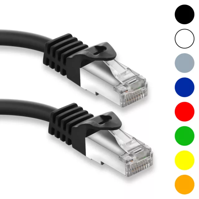 CAT 7 Patchkabel Netzwerkkabel DSL LAN RJ45 Netzwerk Ethernet Kabel 0,25m - 50m