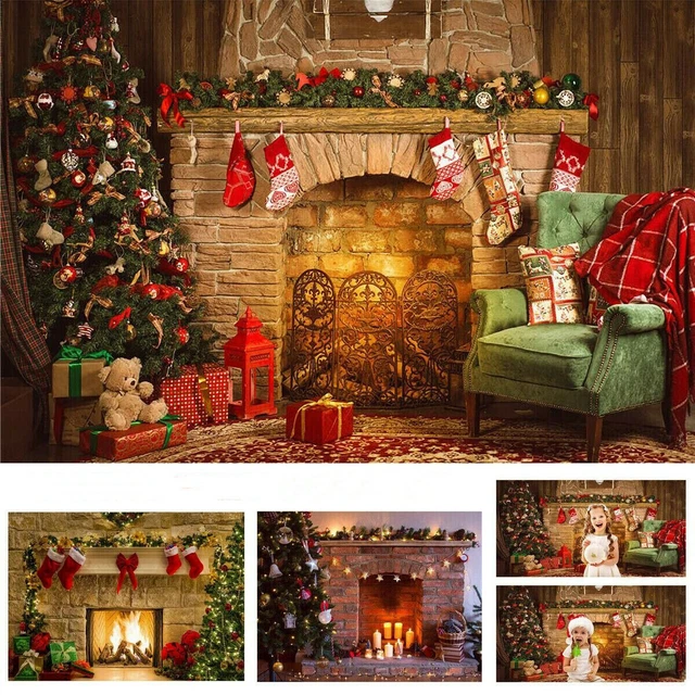 Arbre de Noël chaussette photographie fond Studio Photo Prop toile de fond