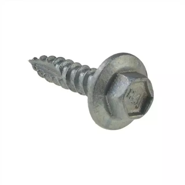 Qty 10 Hex Timber Self Drilling 12g-11 x 35mm Galvanised T17 Screw Tek Roofing