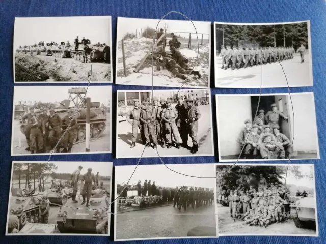 Frühe Bundeswehr Lot von 85 Fotos GebPzAufklKp 8  Meiningen!