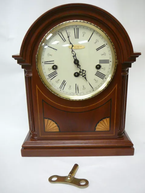 1993 Vintage Harrington House Mantle Clock w FRANZ HERMLE German Mvmnt 340-020