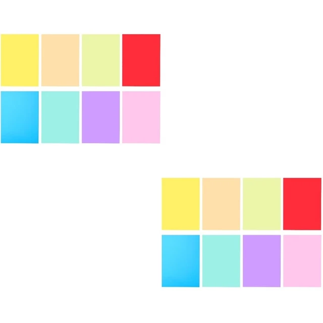 8Pcs Color Overlay Films Plastic Sheets Reading Video Color Film