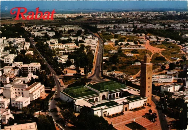 CPM AK MAROC RABAT. Vue aerienne. Grande Mosquée (342562)