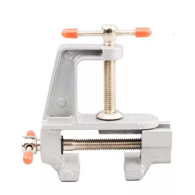 Home Mini Aluminum Miniature Small Jewelers Hobby Clamp On Table Bench Vise Tool 3