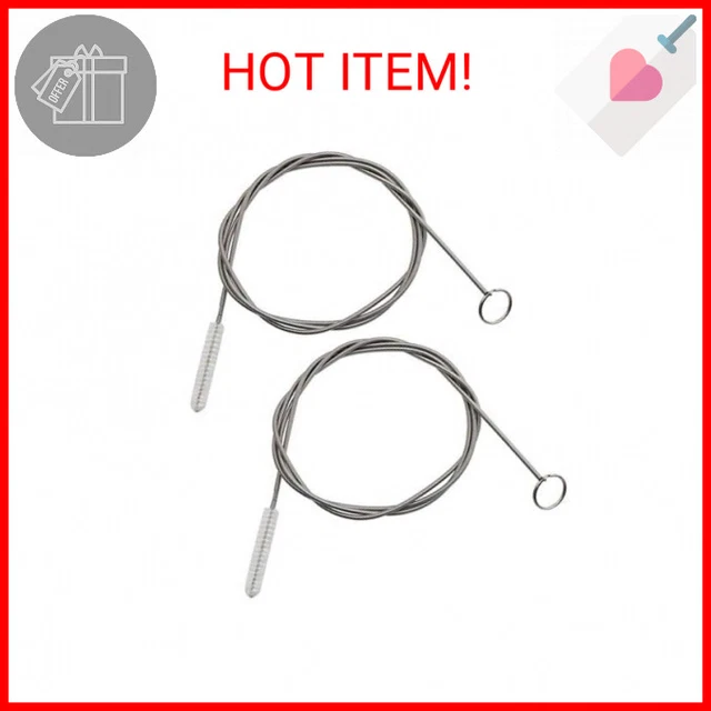 ICEYLI 2 Pack 60 Inch Long Pipe Cleaner Flexible Tube Cleaning Brush Fridge Clea