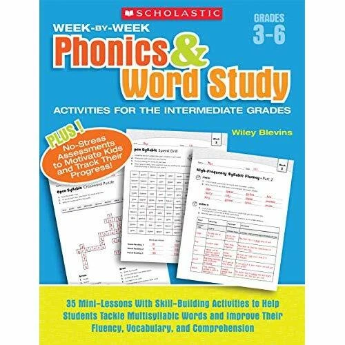 WEEK-BY-WEEK PHONICS & Word Study Activities for the In - Paperback NEW ...