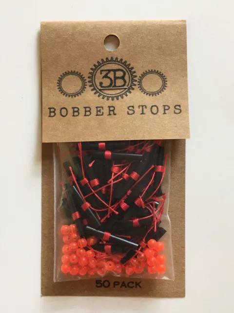 BOBBER STOPS & Beads - 50 Pack - Style A - 2 Hole $8.99 - PicClick
