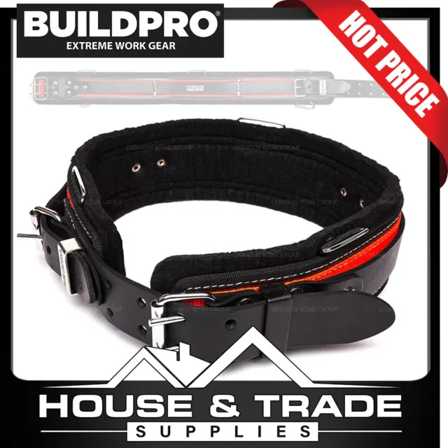 BuildPro All Rounder Belt 32" Leather Heavy Duty Stitching Back Support LBBAR32