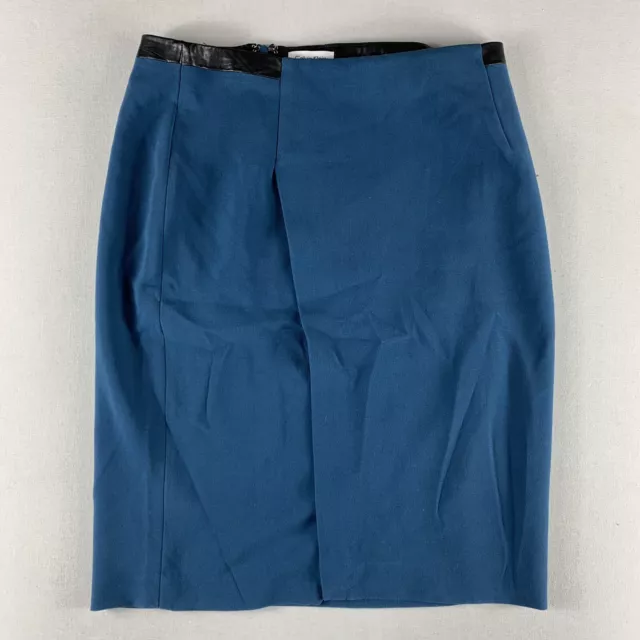 Calvin Klein A-Line Skirt Womens Size 8 Nwt Blue