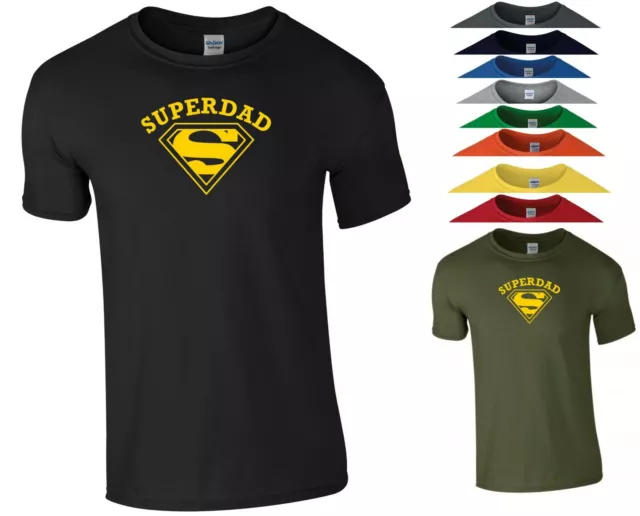 Superdad T Shirt Superhero Father's Day Dad Daddy Papa Birthday Gift Men Tee Top