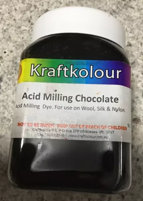 Kraftkolour - Acid Milling Chocolate- Dye For Wool, Silk & Nylon