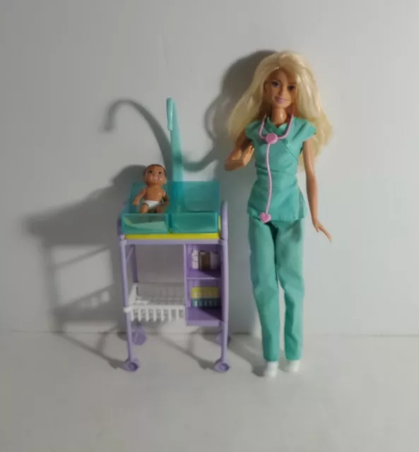 Barbie You Can Be Anything Baby Doctor Doll and Playset