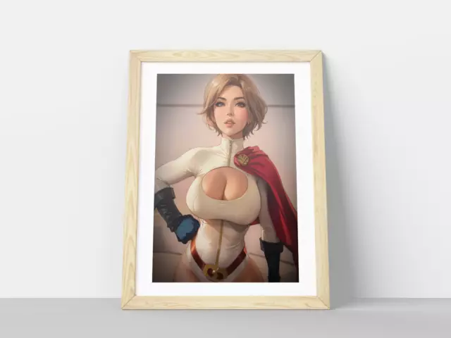 Power Girl Marvel Avengers DC Superhero Wall Poster Print A4 -Frame NOT included