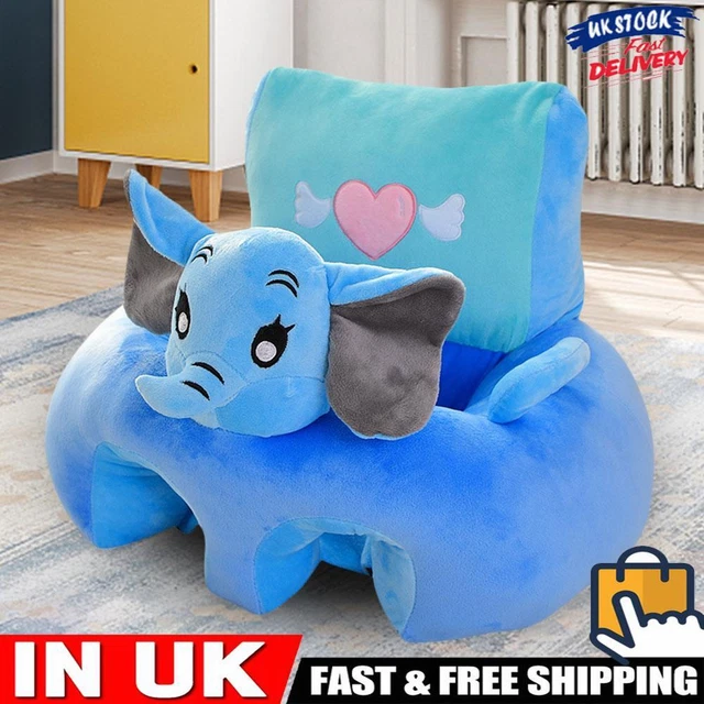 Cartoon Baby Arm Chair Soft No Filler Baby Sofa Cover Antiskid for Children Gift