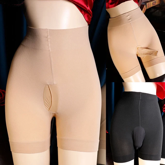 Collant Uomo Alla Moda Con Calze Lucide Lucide Fodero Aperto/Chiuso - Foto 5