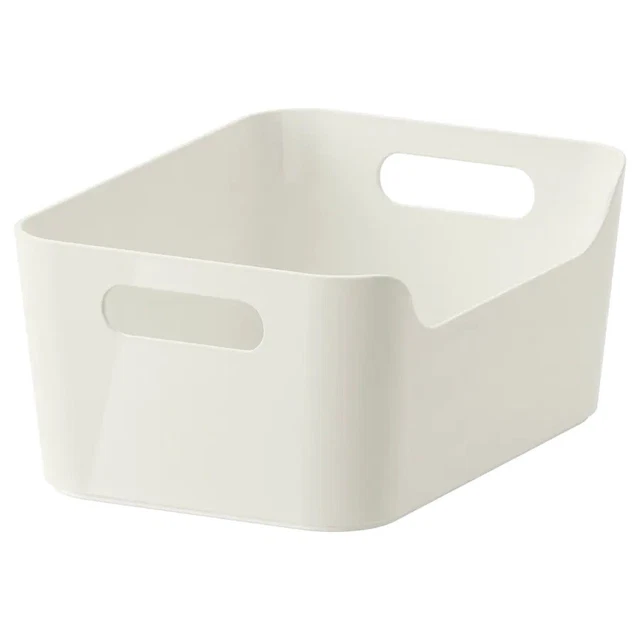 IKEA VARIERA STORAGE Box White Open Stackable Kitchen Storage 24x17 £5.45 PicClick UK
